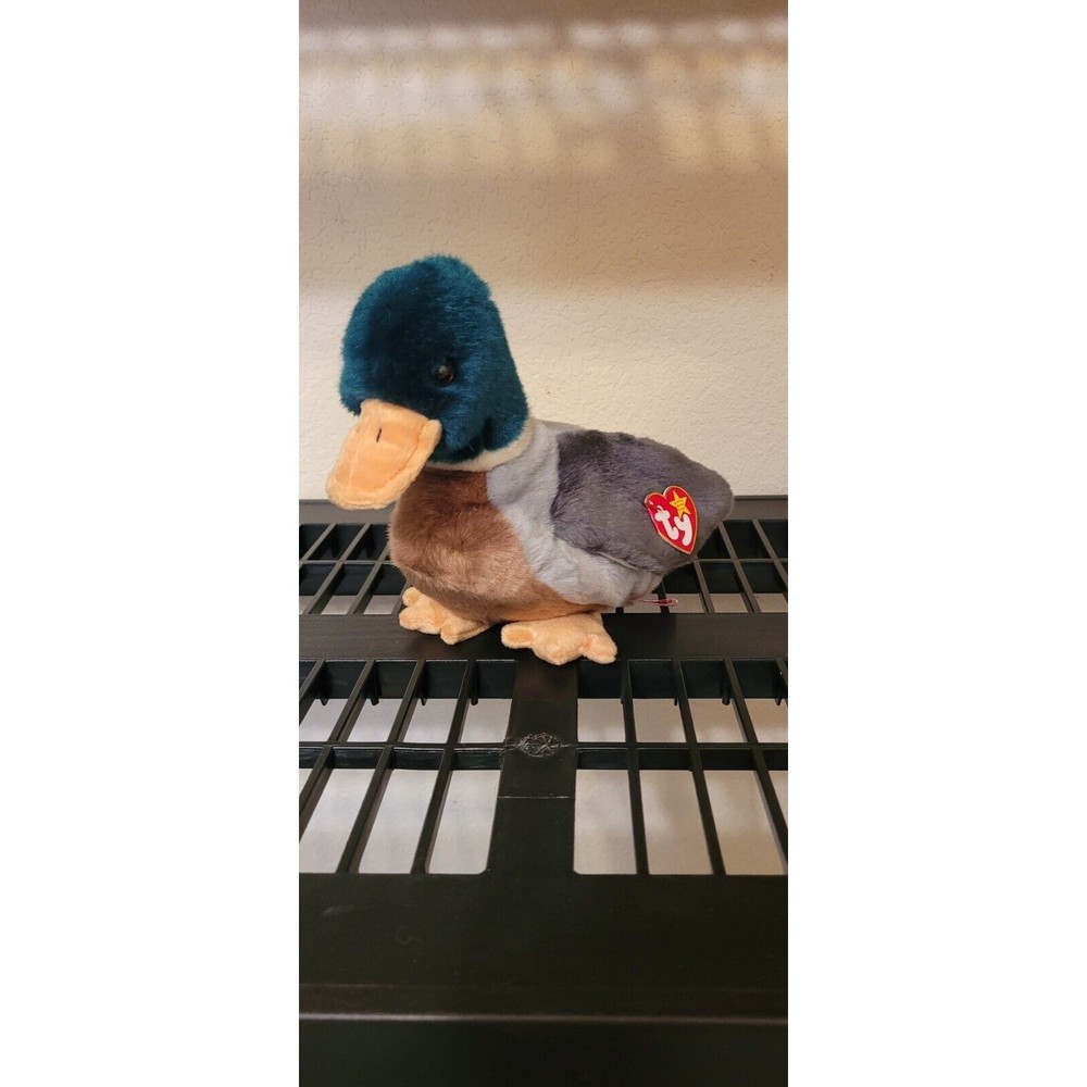 TY Beanie Buddy - JAKE the Mallard Duck (8.5 inch) - MWMTs Stuffed Animal Toy